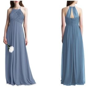 Bill Levkoff Slate Formal Dress